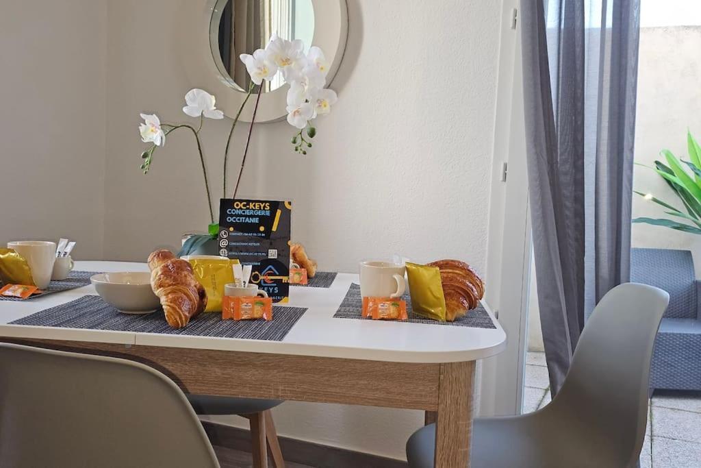 Apartamento L'Orchidee, Proche De La Gare Avec Clim Et Terrasse Narbona Exterior foto