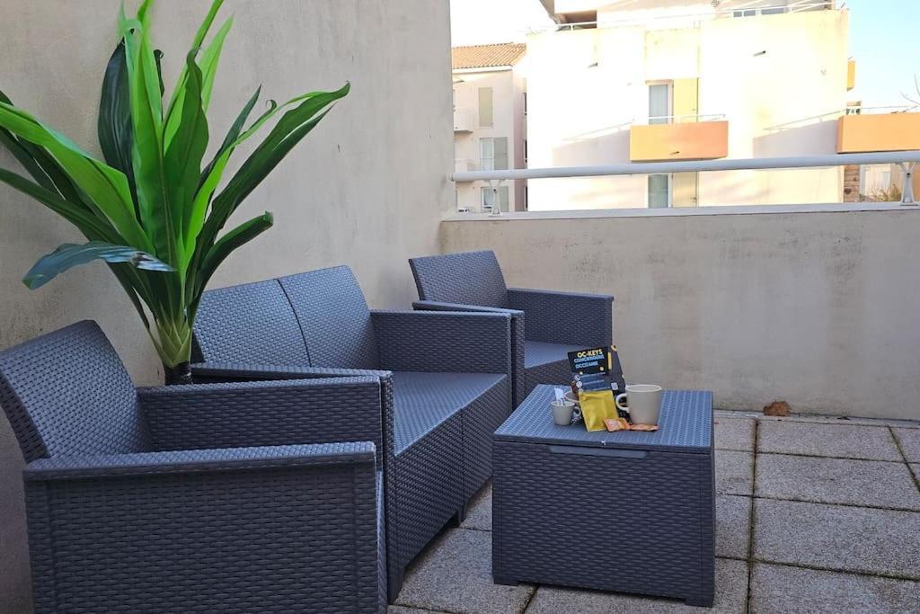 Apartamento L'Orchidee, Proche De La Gare Avec Clim Et Terrasse Narbona Exterior foto