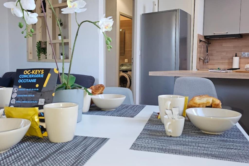 Apartamento L'Orchidee, Proche De La Gare Avec Clim Et Terrasse Narbona Exterior foto